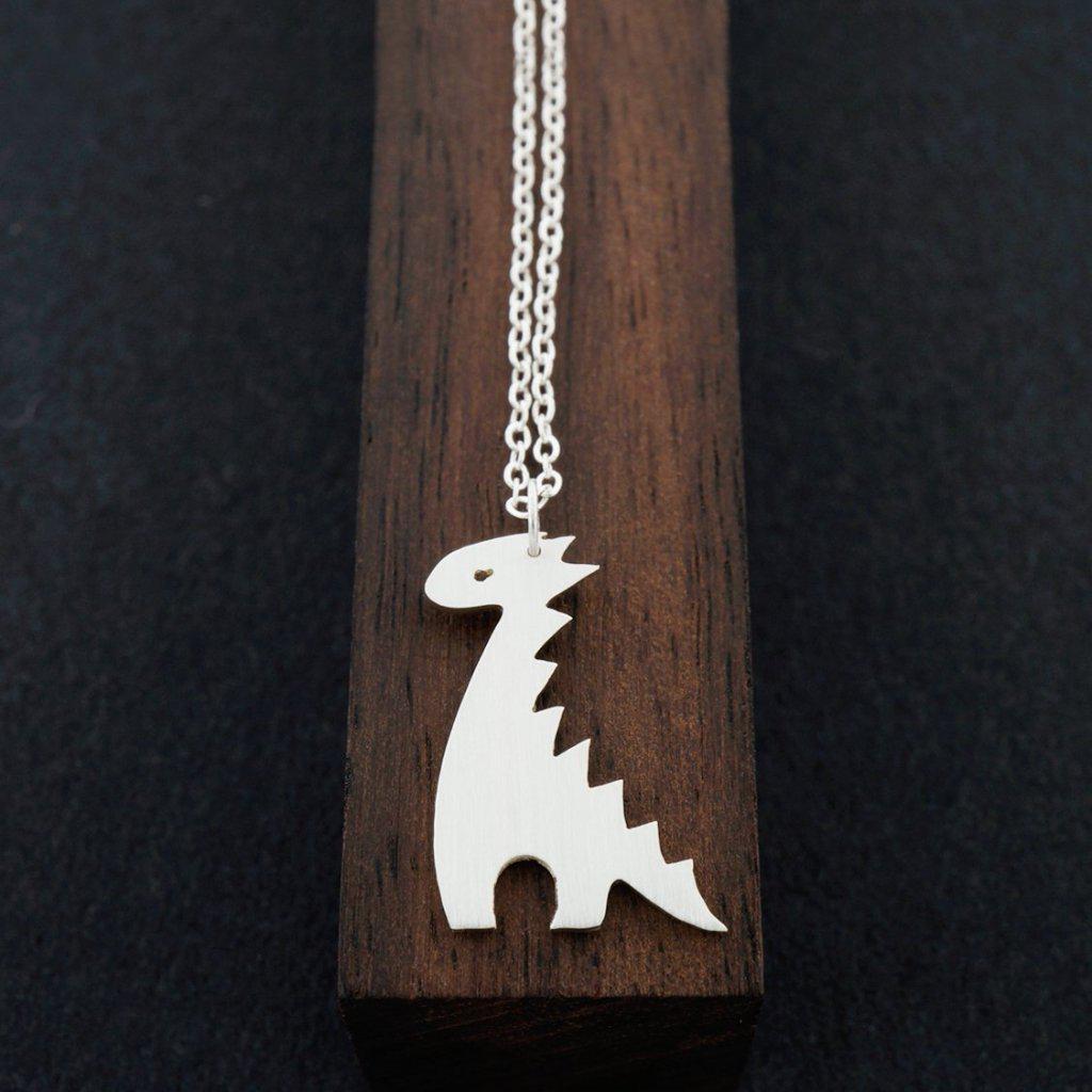 Godzilla Necklace-Silver